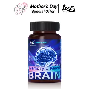 LeafStory Nootropic Brain Supplements for Memory and Focus, Cognitive Function for Mental Health & Clarity with Phosphatidylserine, Vitamin B6 B12, Folate & Dihydromyricetin, 60 Capsules-01