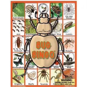 Lucy Hammett Bug Bingo Game 6 Picture Boards, 42 Cards & Bingo Chips, All Ages
