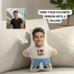 Custom I Love You Photo Pillow – Personalized Romantic Gift for Couples, Anniversary, or Long Distance, Meaningful Keepsake
