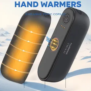 2 in 1 Magnetic Rechargeable Hand Warmers, Electric Portable Handwarmers, Ergonomic Compact Pocket Heater, Long Lasting Safe Heating, Tech Gifts