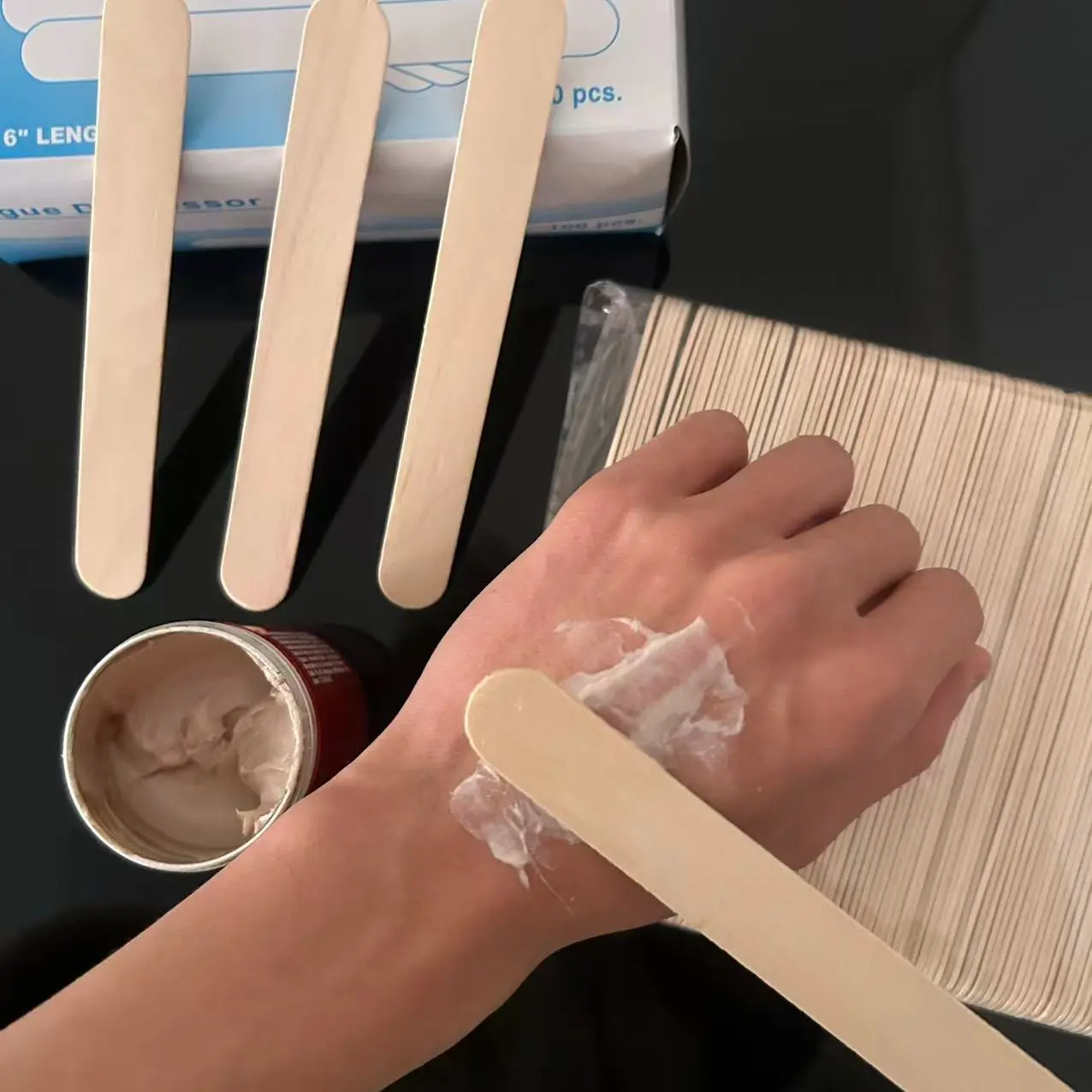 50/100pcs Disposable Wooden Tongue Depressor Tattoo Pigment Mixing Board – Birch Wood, Unscented, Ideal for Tattoo Gel & Pigment Application, Tattoo Supplies, Great Gift for Tattoo Enthusiasts & Artists