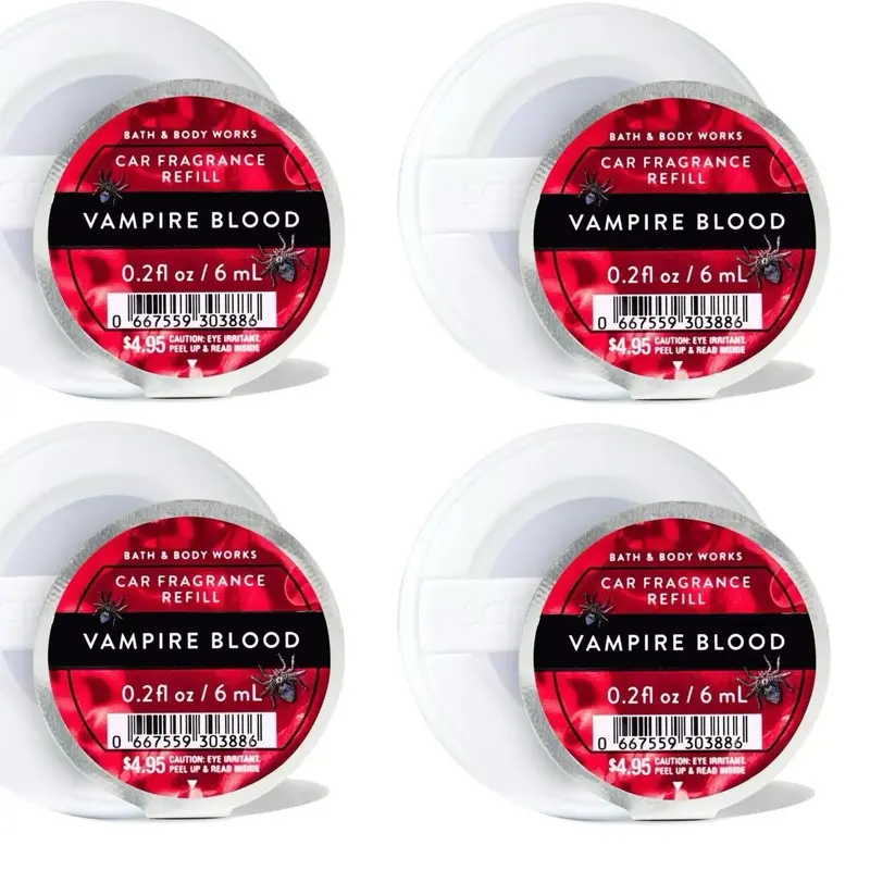 Bath & Body Works Car Fragrance Refill  0.2 fl oz - 4 Pack of 6 mL Refills