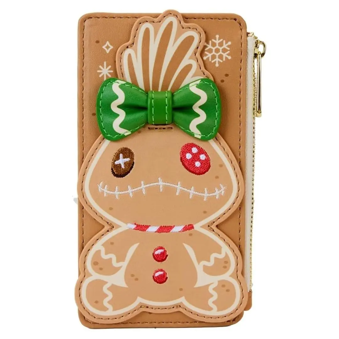 Loungefly Disney Lilo & Stitch Scrump Gingerbread Large Card Organizer Wallet, Casual Fashion Design with Slot Pockets