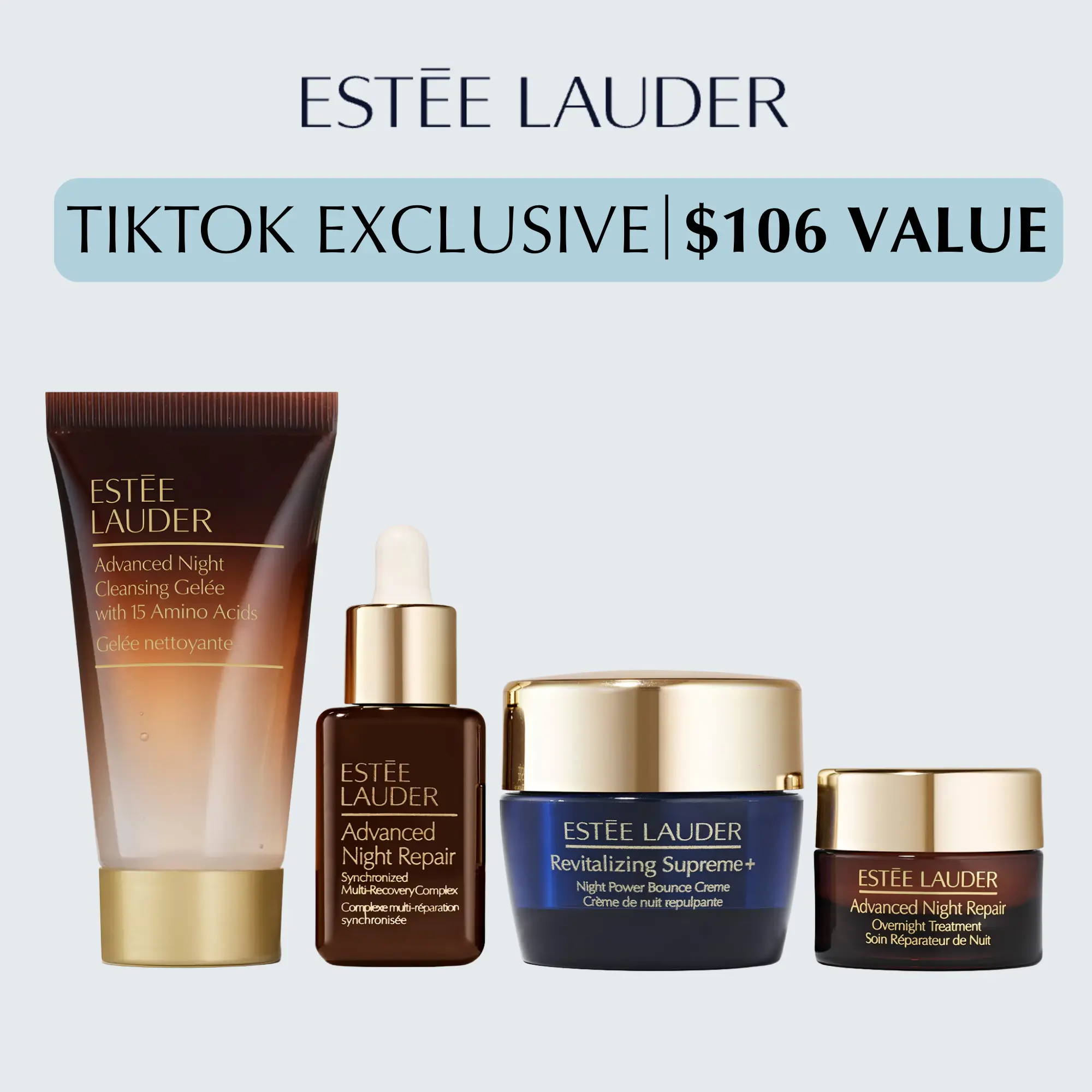 [Estee Lauder] Dream Skin In One Sleep Skincare Gift Set | Deep Cleansing |Anti-Aging |Hydrating | Firming & Lifting | Anti-Aging | Overnight Renewal