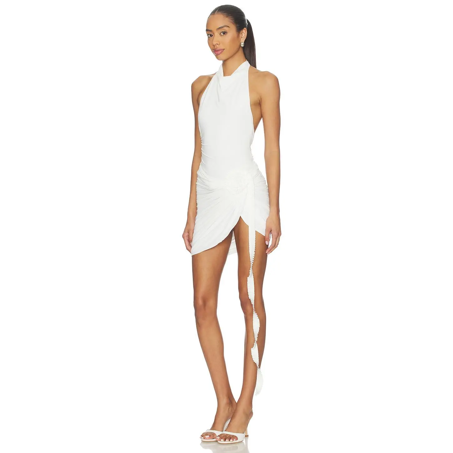 Bec + Bridge Viola Spiral Mini Dress in White