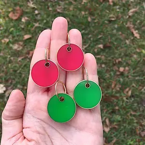 Neon earrings tutorial - learn how to make resin earrings