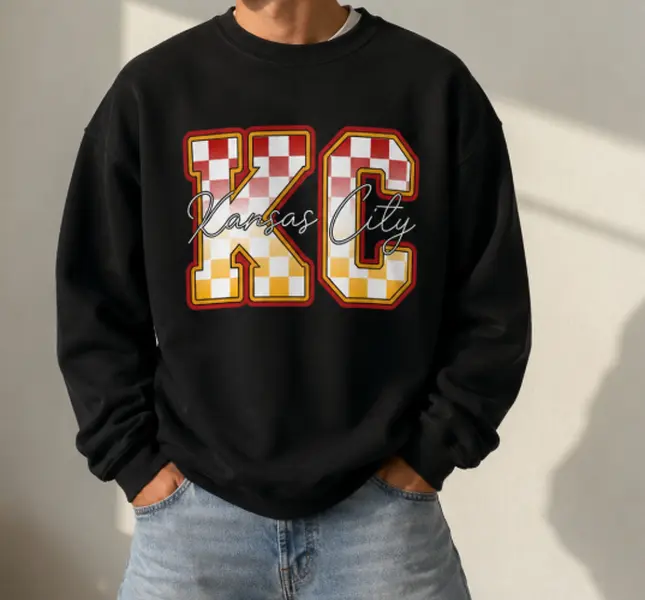 Kansas City Sweatshirt , KC Sweatshirt , Game Day