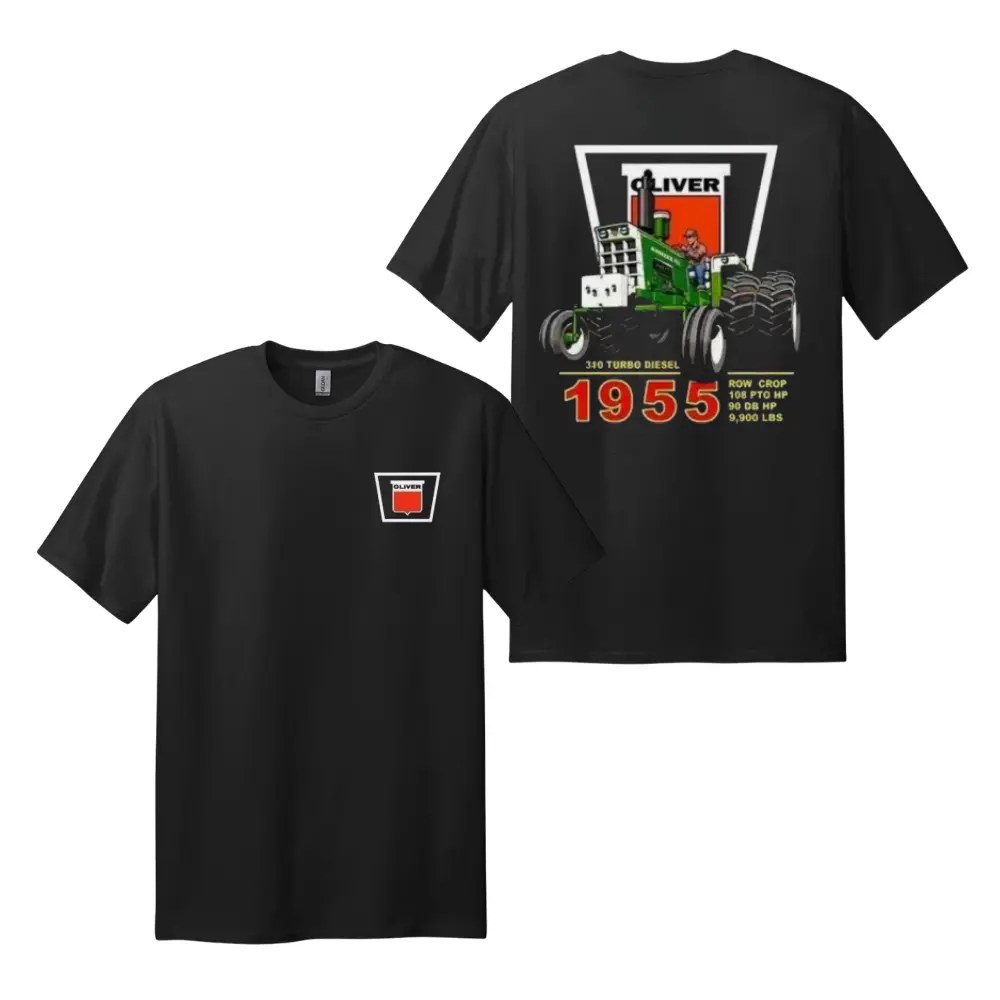 Oliver 1955 Tractor Shirt – Vintage Farm Equipment Graphic Tee, Classic Oliver Farming Gift, Men’s Tops
