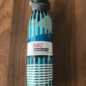 BUILT Cascade Bottle Water Coffee Juice Drinkware Cup 24 FL OZ 709 ML Standard Mouth with Twist Cap Design Bottled