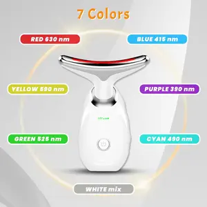 Advanced Microcurrent Facial & Neck Massager, 2-in-1 Skin Care Device for Lifting, Firming, Redefining Sagging Skin, Lines & Nasolabial Folds