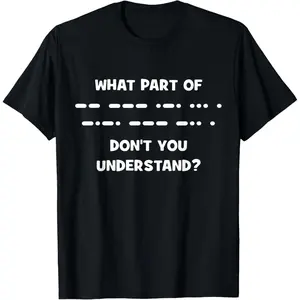 Funny Morse Code Shirt Shortwave Ham Radio Gift T-Shirt Graphic tees