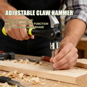 All-in-One Framing Hammer, 16oz Magnetic Starter & Forged Steel Build