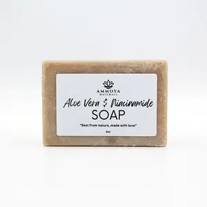 Aloe Vera Niacinamide Bentonite Clay Cleansing Soap for Face and Body Bar Skin Care Soothing Moisturize Gentle Nourishing Moisturizer Daily Cleanser