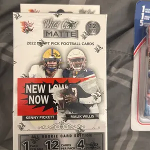 Wild Card Matte 2022 Draft Pick Football Cards - 12 Cards Per Pack - All Rookie Card Edition - Features Kenny Pickett & Malik Willis