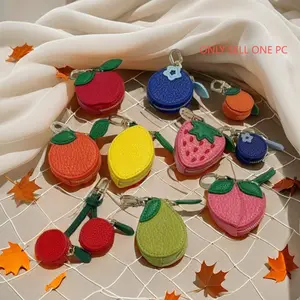 Portable Mini Jewelry Storage Box, Dustproof Fruit Shape Organizer, Travel Cosmetic Bag, Cosmetic Pouch, Women's Jewellery Display Case, Cosmetics Organizer Storage, Accessories Box