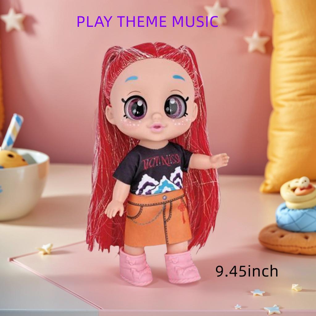 Kpop Dolls Anime Action Figures Set, 9.45 Inch 5 Joints Can Play Music, Rumi Mira Zoey Dolls,K-pop Fan collection Birthday & Mother's Day Gifts for kids, Girls & boys toys