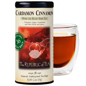 The Republic of Tea - Cardamon Cinnamon Herbal Tea, 36 Tea Bags