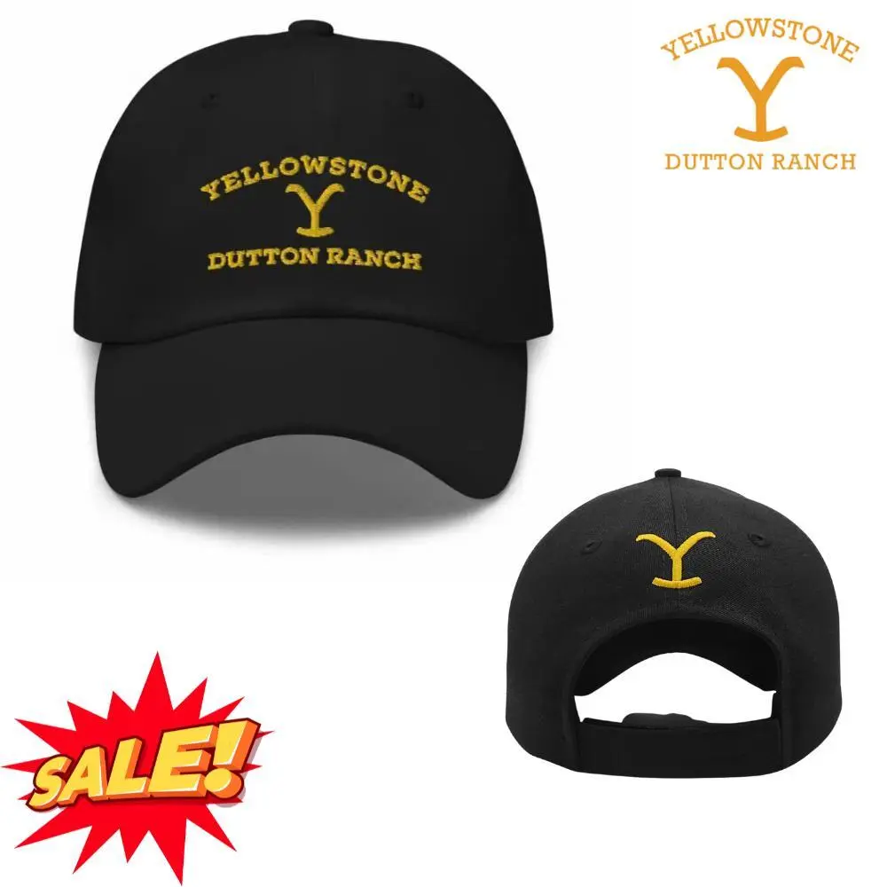 Yellowstone Dutton Ranch Logo Hat - Adjustable Mesh Snapback Baseball Cap for Men & Women, dark maga high-quality material casual hat
