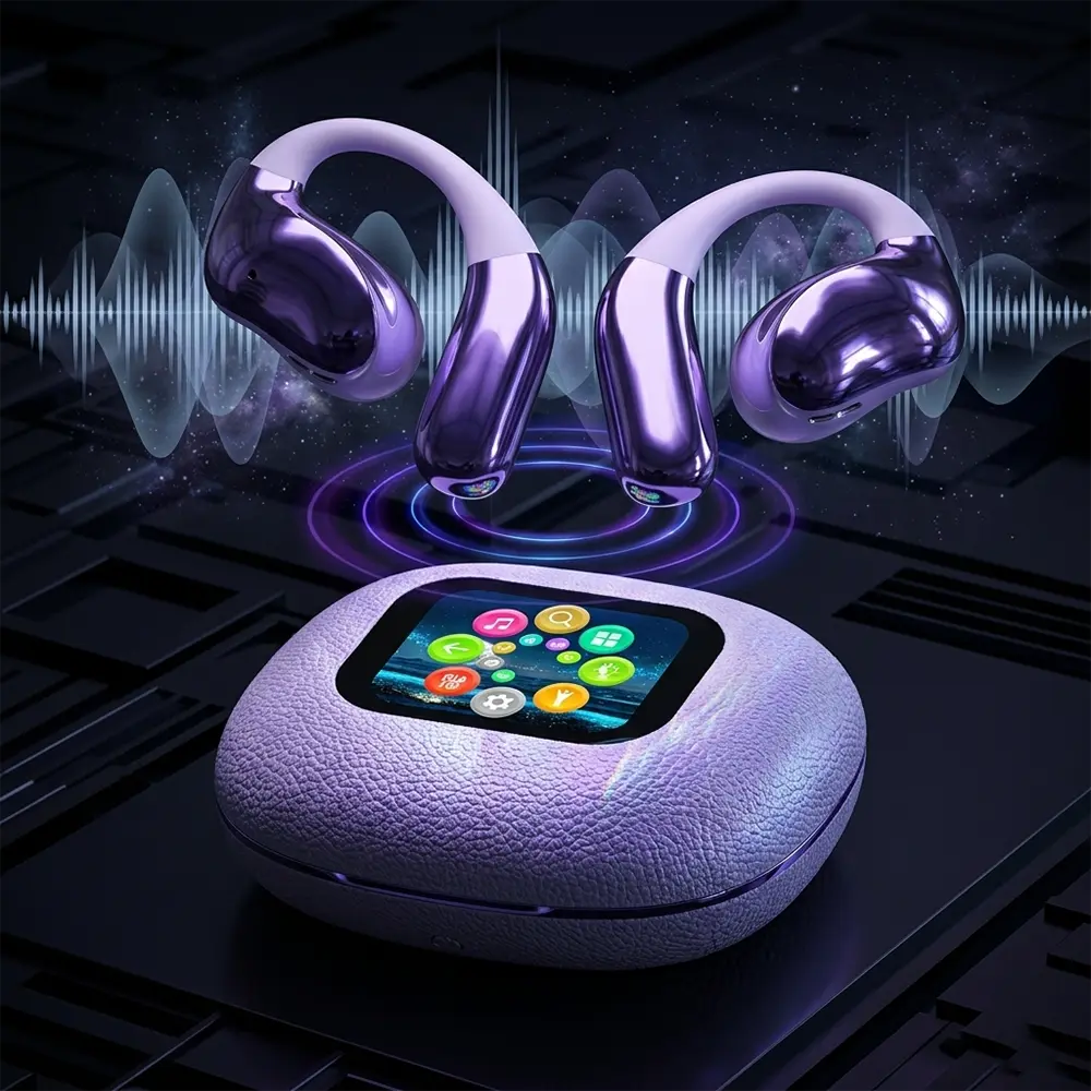 Ear Wireless   Smart Touchscreen Charging Case, Sports  for iPhone & Android ENC Headset Assistant Voice Earbuds Hybrid Detachable ANC Gaming Secure Anti-Slip AirPods Wired with headphones high-quality noise Bluetooth  earrings silent party