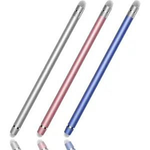 Stylus Pen for Touchscreen,2-in-1 High Sensitivity & Precision Stylus Pen,Suitable for Ipad//Android Tablets,Compatible with  Screen Devices(3 Stylus-/Blue/Rose )