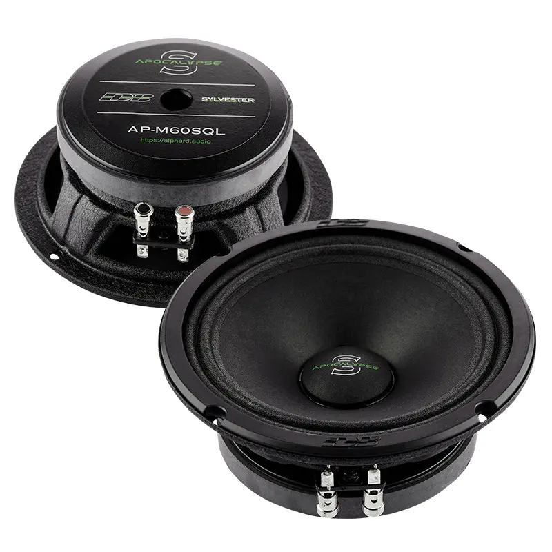Deaf Bonce Apocalypse AP-M60SQL 6.5in Midrange Car Stereo Component - 300W Max, 300W RMS High Output SPL Pro Audio Driver, 1.5" Voice Coil, Hybrid Magnet Drive, Car Audio Accessories