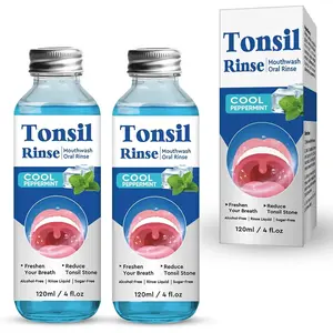 2Pack Nature Tonsil Stone Mouthwash or Oral Rinse Liquid to Remove Bad Breath, Soothe Dry Mouth & Fresh Breath, Tonsil Stone Removal Liquid, 4Fl Oz Gentle Herbal