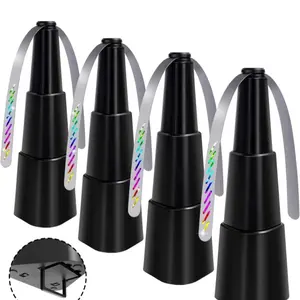 Battery-Powered Collapsible Fly Repellent Fan for Indoor & Outdoor with Holographic Blades (Set of 4)