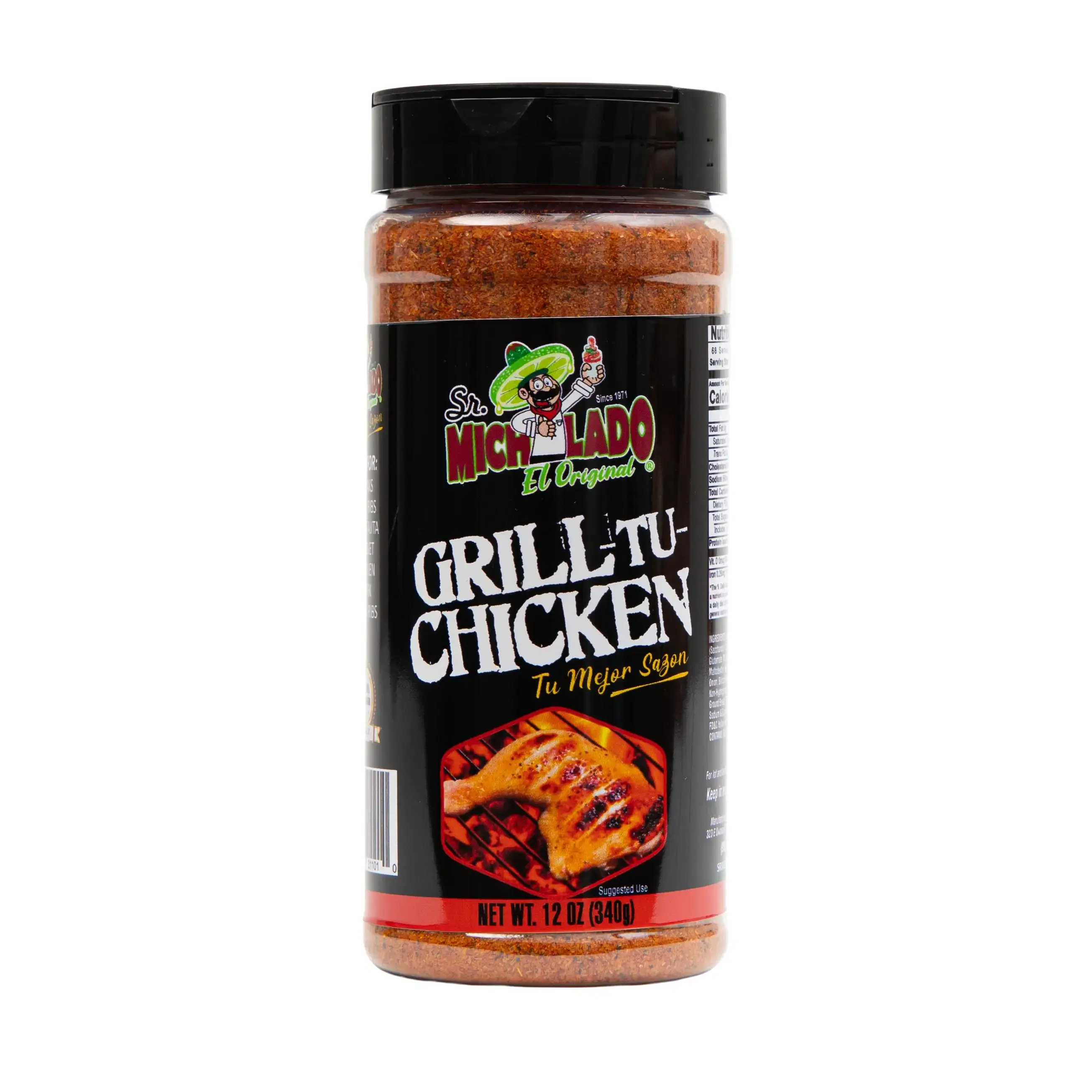 GRILL-TU-CHICKEN Seasoning - Sr. Michelado - Bottle Spice powder seasoning