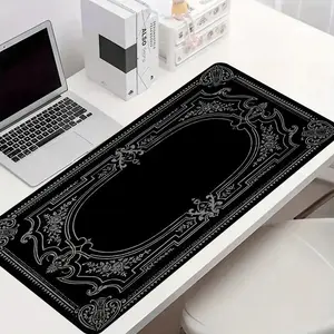 Vintage Floral Pattern Mouse Pad, Rectangle Gaming Mouse Pad, Non-slip Rubber Base Mousepad, Desk Keyboard Mat for Home Office Game Room, Office Desk Accessories, Corporate Work Desk Accessories