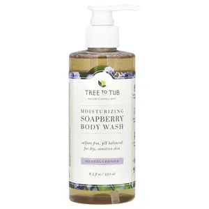 Tree To Tub Moisturizing Soapberry Body Wash, Relaxing Lavender, 8.5 fl oz (250 ml)