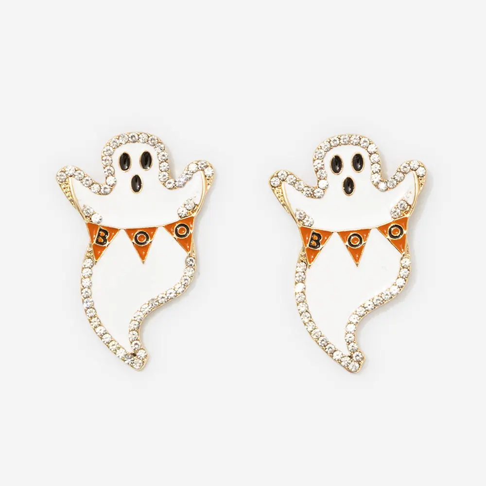 Ghost Earrings | White