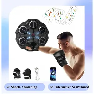 Kids Music Boxing Machine - Wall-Mounted LED Boxing Pad, Electronic Interactive Fitness Toy with Adjustable Speed, Adjustable Volume for Home