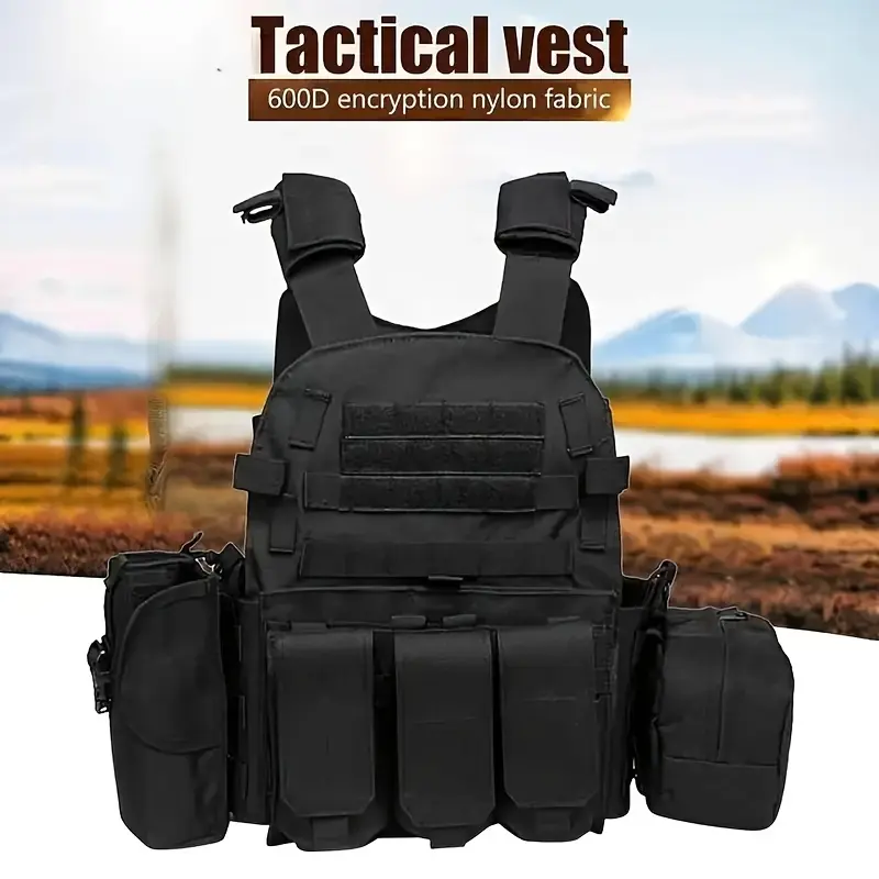 GFIRE Quick Release Plate Carrier Vest Molle Vest Adjustable Breathable for  Adjustable Size Perfect gift for men Tactical Lightweight Vest Protective Gear