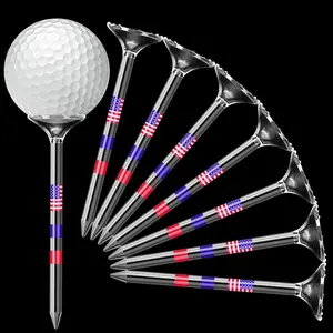 Golf Tees, 30/50pcs Unbreakable Plastic Tees, Long Golf Tees Bulk for Men, Essential Golf Accessories for Outdoor Sports, Golf Equipment
