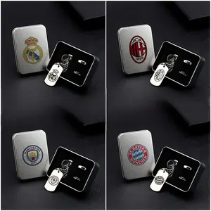 Europe Football Five Major League top european Clubs Classic Fan Goods, Real Madrid Manchester United Ac Milan Memorabilia Gift Box