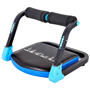 All-in-One Ab Machine with Automatic Rebound, 3-Level Adjustable Sit Up Equipment for Core and Total Body Workout, Home Gym Strength Trainer