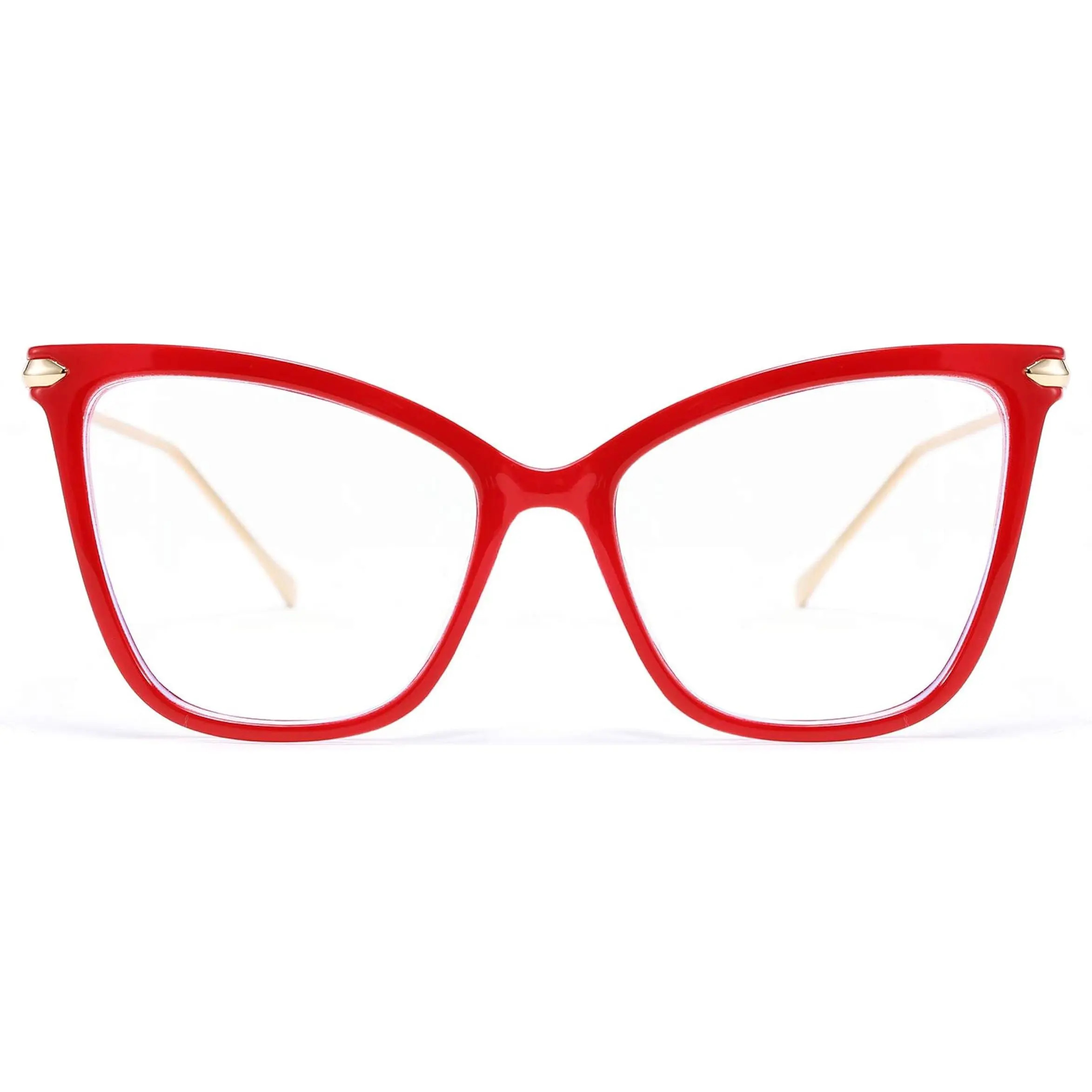 FEISEDY Women's Oversized Cat Eye Eyeglass Frames, Blue Light Blocking Anti-Eyestrain Optical Fashionable Glasses for Everyday Eyewear B2589, Anti-Blue Light Non-Prescription Glasses, Blue Light Blocking Non-Prescription Glasses