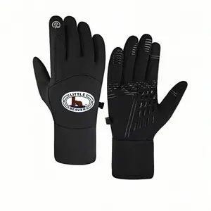 1 pair with K Products Vintage Little Beaver Patch Brown Logowinter gloves mountaineering gloves Touch Screen Comfort Fit Outdoor Sports for Men Women Thick birthday gifts Modern Soft