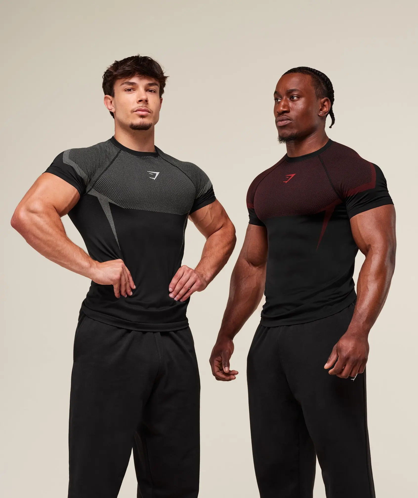 (CLEARANCE) Onyx Men's Onyx Seamless Workout T shirt - Athletic Gym Activewear