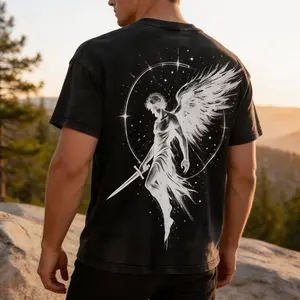 Archangel Michael Winter Outfit x Flame Sword x Shield x Justice Scales Archangel Michael T-shirt Saint Michael Archangel x Flame Sword T-shirt Vintage Style Church Clothing Fitness Vest Christian Jesus Clothing