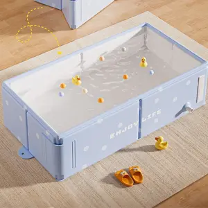 Foldable Baby Pool, 30x16 Inches, No Installation Needed, Portable Infant Swimming Pool, Clean and Odorless, Suitable for Newborn-5 Years