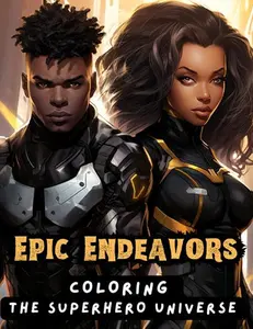 Epic Endeavors: Coloring the Superhero Universe Paperback, Matte Cover