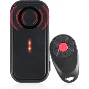 113dB Car Alarm System Anti-Theft Bike Alarm IP66 Waterproof Vibration Sensor Wireless Remote Anti Theft Devicev for E-Bikes Motorcycles Scooter, Outdoor Riding and Cycling Safety
