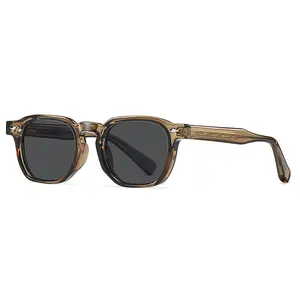 SZ8803 2026 New Men's UV-Protective Retro Square Frame Acetate Sunglasses Women's UV400 Sunglasses