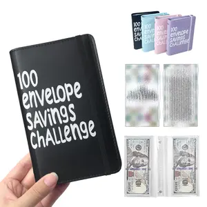 100 Days Money Saving Challenge - Coin Envelope Budget Book | Daily Tracker, Habit-Forming System, $5050 Savings Goal