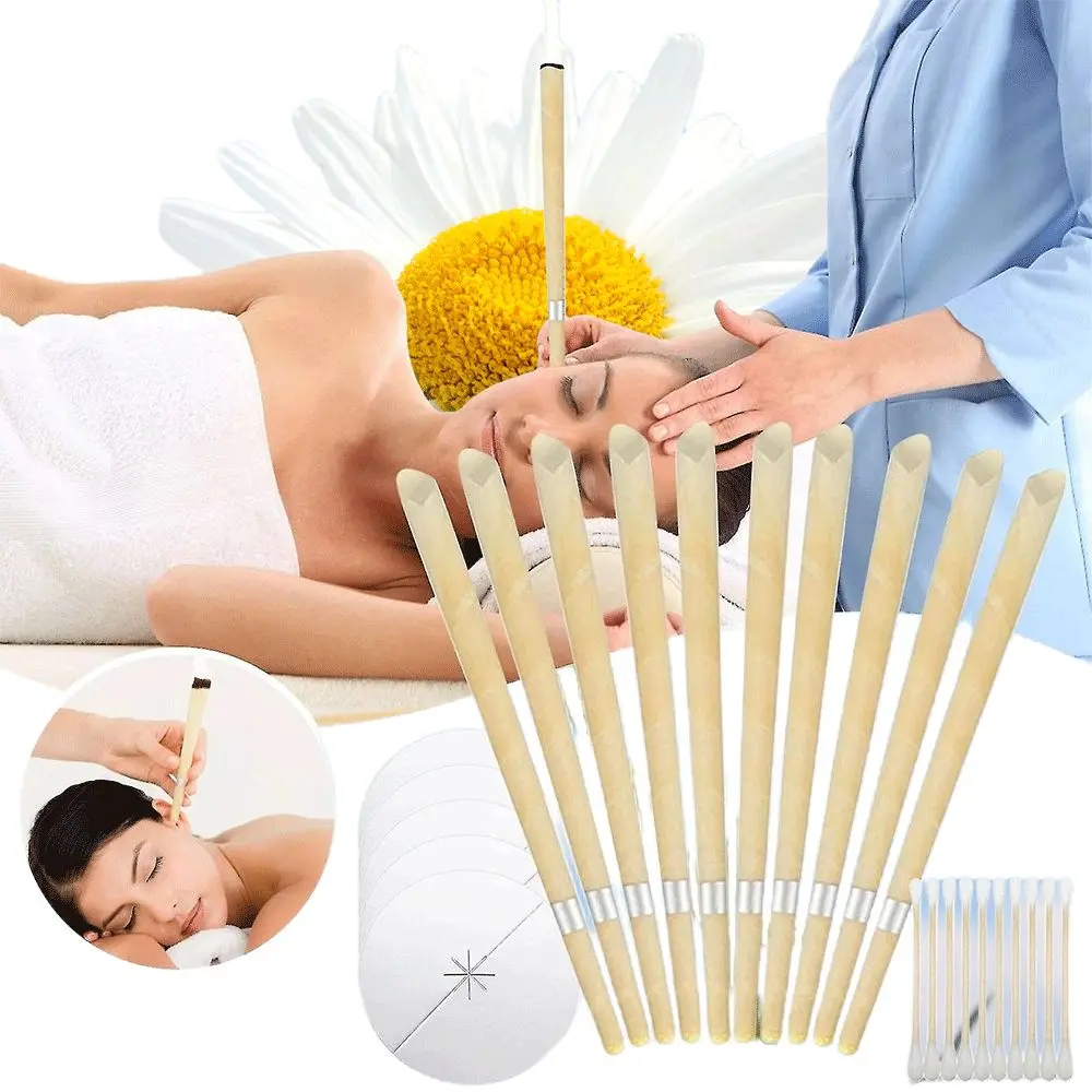 Assembled Set New Frosted Aromatherapy Cotton Swab Ear Candle Speakers Cotton Swab Ear Candle with Cotton Swab Holder