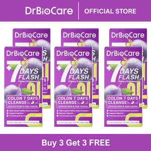 【B3G3 FREE】DrBioCare Colon Cleanse Supplement, 7-Day Digestive Support Series, Supports Gut Health & Bowel Regularity