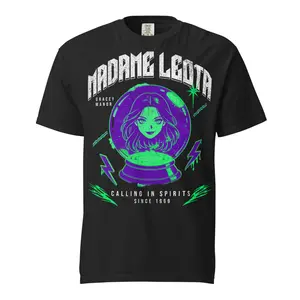 Madame Leota Calling in Spirits Since 1969 Graphic Tee Disneyana Style Haunted Mansion Y2K Mystic Streetwear 100% Soft Vintage Washed Cotton Comfort Colors Tee