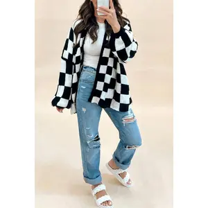 Kendall - Checkered Cardigan