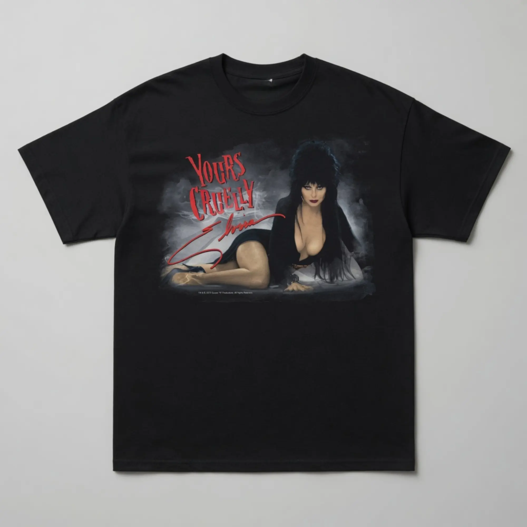 🖤 💀 Men's Black T-shirt, Mistress of the Dark Movie Shirt, DeadStock 2010’s Elvira Knotts Scary Farm Black T shirt, Y2k Shirt, Vintage Graphic Tee, Horror T Shirt, Scary Shirt,